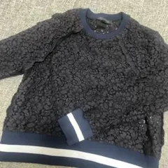 【新品・未使用】ZARA レース 袖口リブ　スポーツテイスト