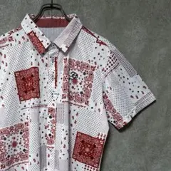 90s Ralph Lauren ペイズリー柄 総柄 半袖 ボタンダウンシャツ - メルカリ