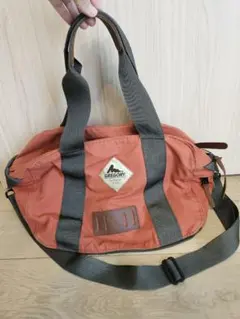 GREGORY キャンバスボストンバッグ オレンジ