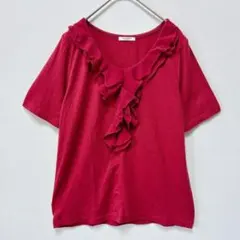 GLACIER グラシア カットソー L フリル 半袖 Tシャツ 華やかのサムネイル