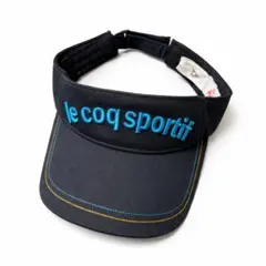 ルコックスポルティフバイザーネイビーイエローフリーサイズ