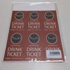 TULLY'S COFFEE ドリンクチケット 6枚セットのサムネイル
