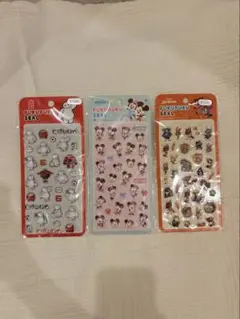 ディズニーぷくぷくシール3パックセット