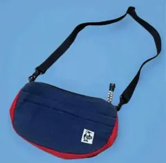 CHUMS ミニバナナショルダー　スウェットナイロン（レッド/ネイビー）
