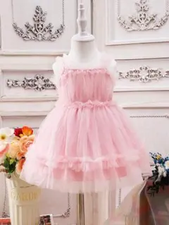 ベビー　ドレス　ピンク　12-18M