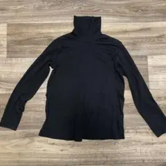 授乳服 L タートルネック ブラック