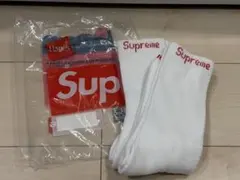 【即発送可能!!】supreme 靴下 シュプリーム ソックス Hanes