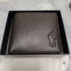 폴로 랄프로렌 반지갑 브라운