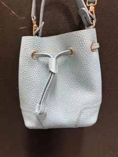 FURLA フルラ ショルダーバッグ レザー 巾着型 水色