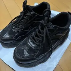 厚底スニーカー カジュアル ブラック