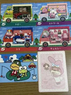 どうぶつの森　サンリオ　amiiboカード4枚