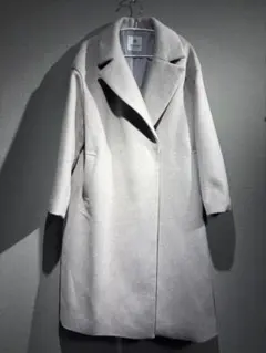 nano universe ライトグレー ロングコート