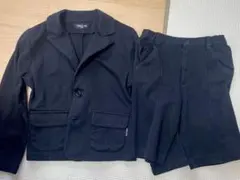 COMME CA ISM 黒 ジャケットとパンツセット 120A