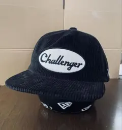 未使用　challengerコーデュロイキャップ ブラック　ワッペン