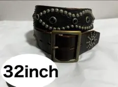 ⭐️美品⭐️HTC⭐️オーバーレイピーナッツベルト⭐️ スティングレイ⭐️黒⭐️85/34 HTC(Hollywood trading Company) Overlay Peanut Belt