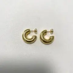 CENE ボリュームシィクフープピアス　ゴールドのサムネイル