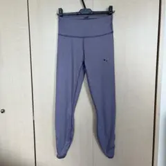 美品　プーマ　PUMA 裾ギャザー　タイツ　レギンス　トレンカ　パープル　S