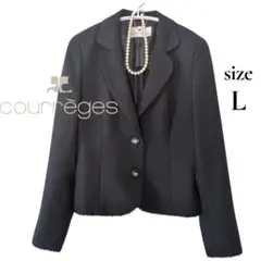 《美品》クレージュ Lサイズ セレモニー ジャケット　　卒業式　入学式 ブラック