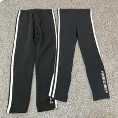 しまむら◡̈サイドラインレギンスパンツ2本セット