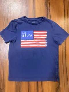 GAP キッズ Tシャツ S (6-7) アメリカ国旗