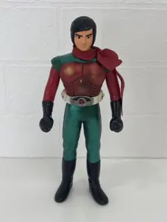 当時物ポピー仮面ライダースカイライダー筑波洋 面取れソフビ昭和
