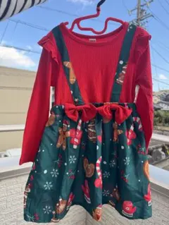 ·クリスマス・パーティー用】女の子 ワンピース 120cm 上品なデザイン