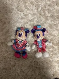 ミニー　ミッキー　パルパルーザ　ぬいぐるみバッジ