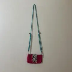 스마트 폰 숄더 스트랩 핑크 아이모티프 핸드메이드