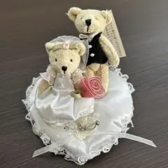 クマのリングピロー ハート型