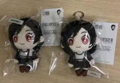 ファイナルファンタジーVII7ティファ上海カフェ ぬいぐるみストラップ2個セット ファイナルファンタジーVII 上海カフェ ポケットピープレッツ ティファ