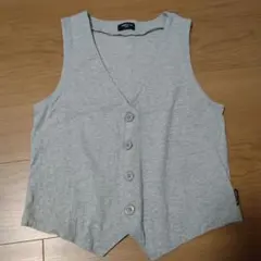 COMME CA ISM グレー ベスト 150A