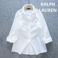 週末セールPOLO LRLポロラルフローレン♡ シンプルリネンブラウス刺繍 週末セールPOLO LRLポロラルフローレン♡ シンプルリネンブラウス刺繍