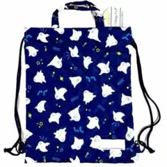 2way キルトバッグ おばけ ナップサック 入学入園　体操服入れ サブバックのサムネイル