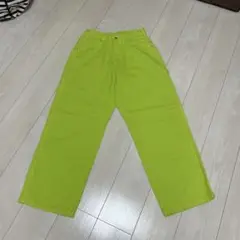 Leeワークパンツ LM6988 XS ライムグリーン