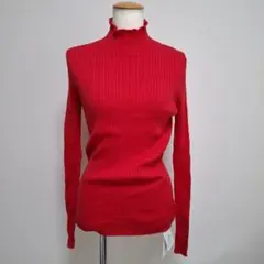 mao made　タートルネック　リブニット　【新品】　赤のサムネイル