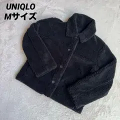 UNIQLO ユニクロ (M)ボアジャケット ブラック レディース アウター
