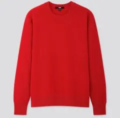 UNIQLO カシミア100%レッド ニットセーター3XL