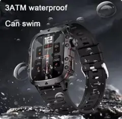 スマートウォッチ 【軍用規格】2インチ 大画面 Bluetooth通話機能