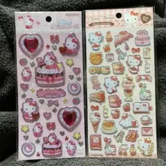 ハローキティ　キラキラジュエルシール　キャンディステッカー　2枚セット　新品