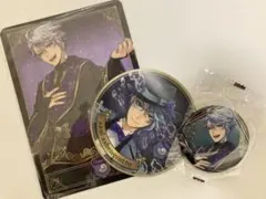 ツイステ アズール・アーシェングロット 缶バッチ マグネット カード