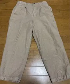 Dhal ベージュ カーゴパンツ