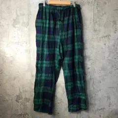 Y5625古着 チェックパンツ パジャマパンツ 紺 緑 黒 90s Y2K - メルカリ