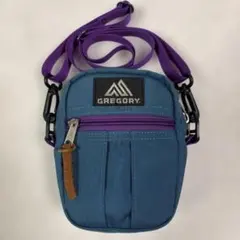 【美品】グレゴリー クイックポケットS ターコイズ パープル ショルダーバッグ