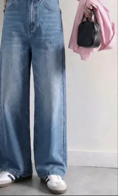 クラシカルエルフ　ハイウエストルーズデニムパンツ