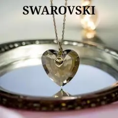 【美品】SWAROVSKI ネックレス クリスタル ハート 大ぶりのサムネイル