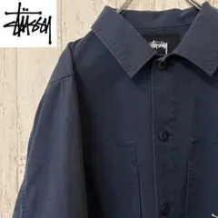 STUSSY ネイビー カバーオール Mサイズ 中古・古着通販】stussy (ステューシー) カバーオール サイズ:M