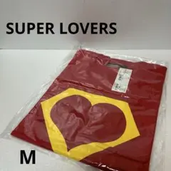 【未使用タグ付】SUPER LOVERS ハートTシャツ レッド M