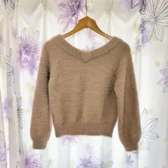 【MISCH MASCH】2WAYラメフェザーニット