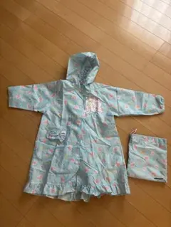 サンリオ 水色 レインコート