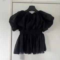 【タグ付き新品未使用】オフショルボリュームシアーブラウス Louere